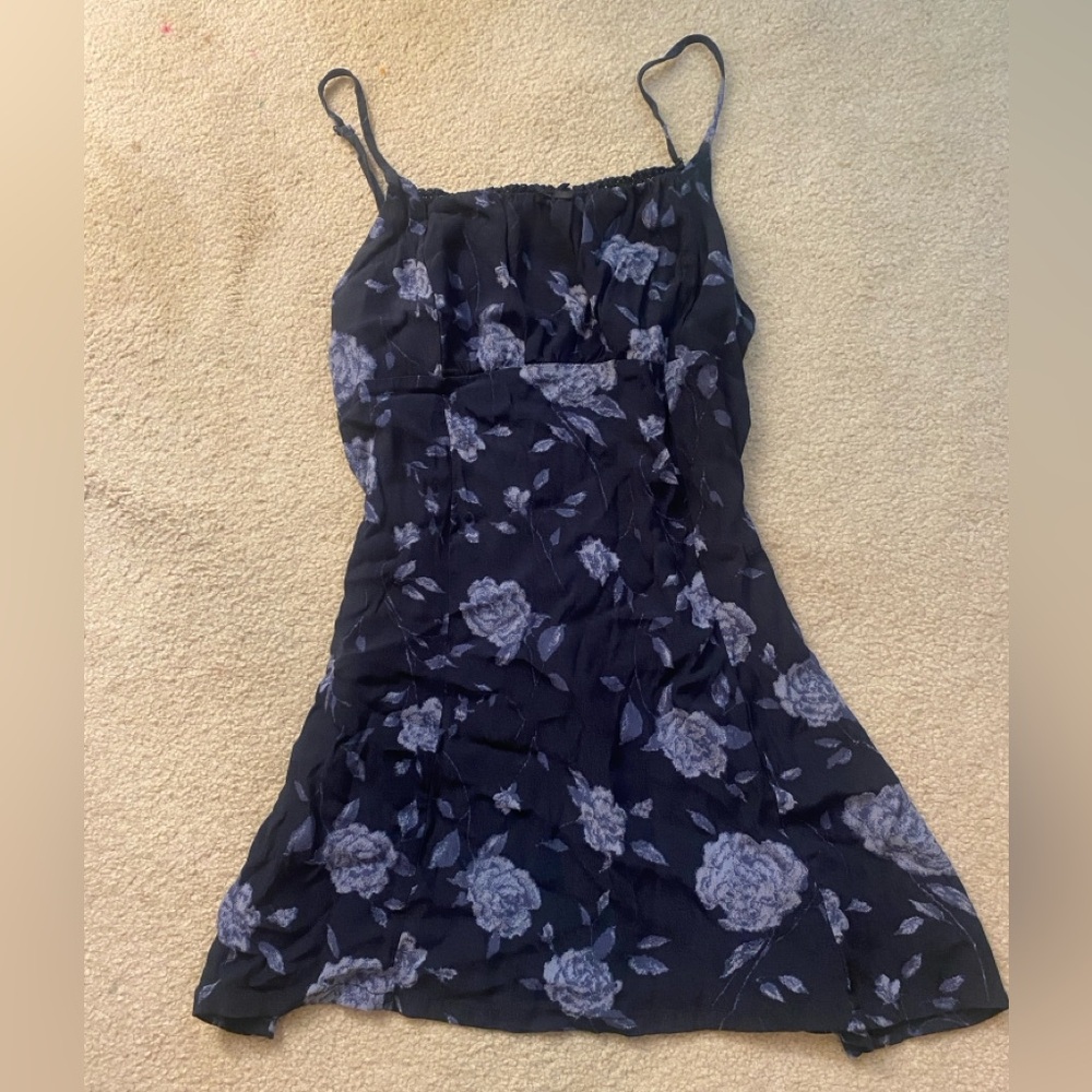 wild fable blue floral dress